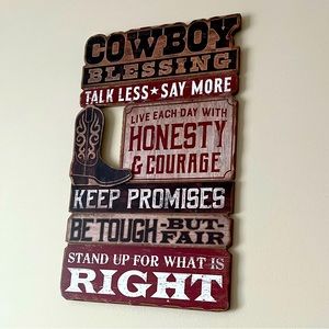 Cowboy Blessings Wall Decor
